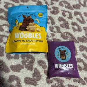 Bella the Kangaroo Crochet Kit and Baby Bella Accessory Kit (Woobles Kits)